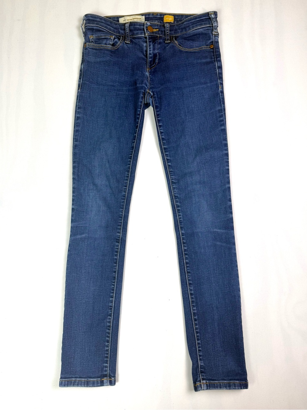 Pilcro and the Letterpress Womens 26 Low Rise Skinny Jeans Stretch Denim